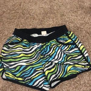 Zebra Print Running Shorts